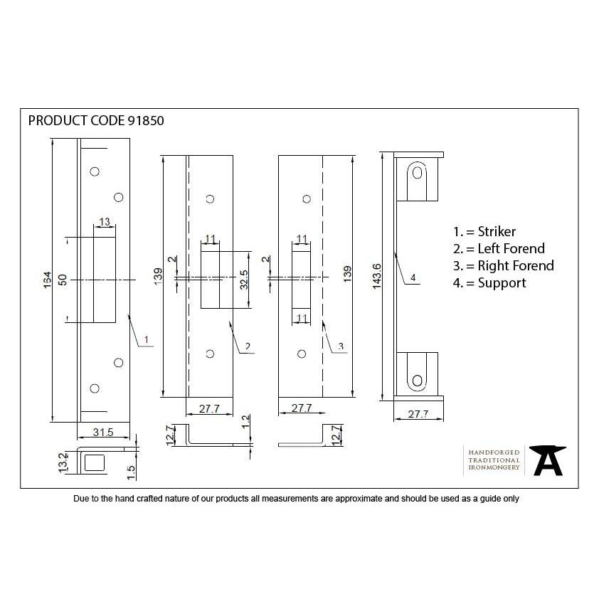 PVD ½" Euro Dead Lock Rebate Kit | From The Anvil-Deadlocks & Deadbolts-Yester Home