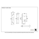 PVD 2½" Euro Profile Dead Lock | From The Anvil-Deadlocks & Deadbolts-Yester Home