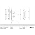 PVD 2½" Euro Profile Sash Lock | From The Anvil - Euro Locks - From The Anvil - Yester Home