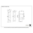PVD 3" 5 Lever BS Deadlock KA | From The Anvil-Deadlocks & Deadbolts-Yester Home