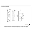 PVD 3" 5 Lever BS Deadlock KA | From The Anvil - Deadlocks & Deadbolts - From The Anvil - Yester Home
