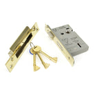 PVD 3" BS Heavy Duty BS Sash Lock KA | From The Anvil-Sash Locks-Yester Home