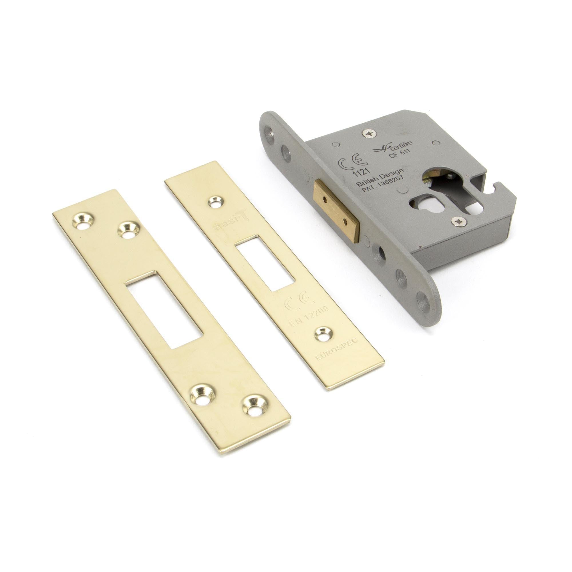 PVD 3" Euro Profile Dead Lock | From The Anvil - Deadlocks & Deadbolts - From The Anvil - Yester Home
