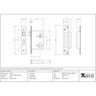 PVD 3" Euro Profile Sash Lock | From The Anvil - Euro Locks - From The Anvil - Yester Home