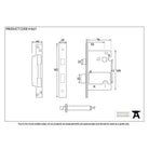 PVD 3" Heavy Duty BS Sash Lock | From The Anvil-Sash Locks-Yester Home