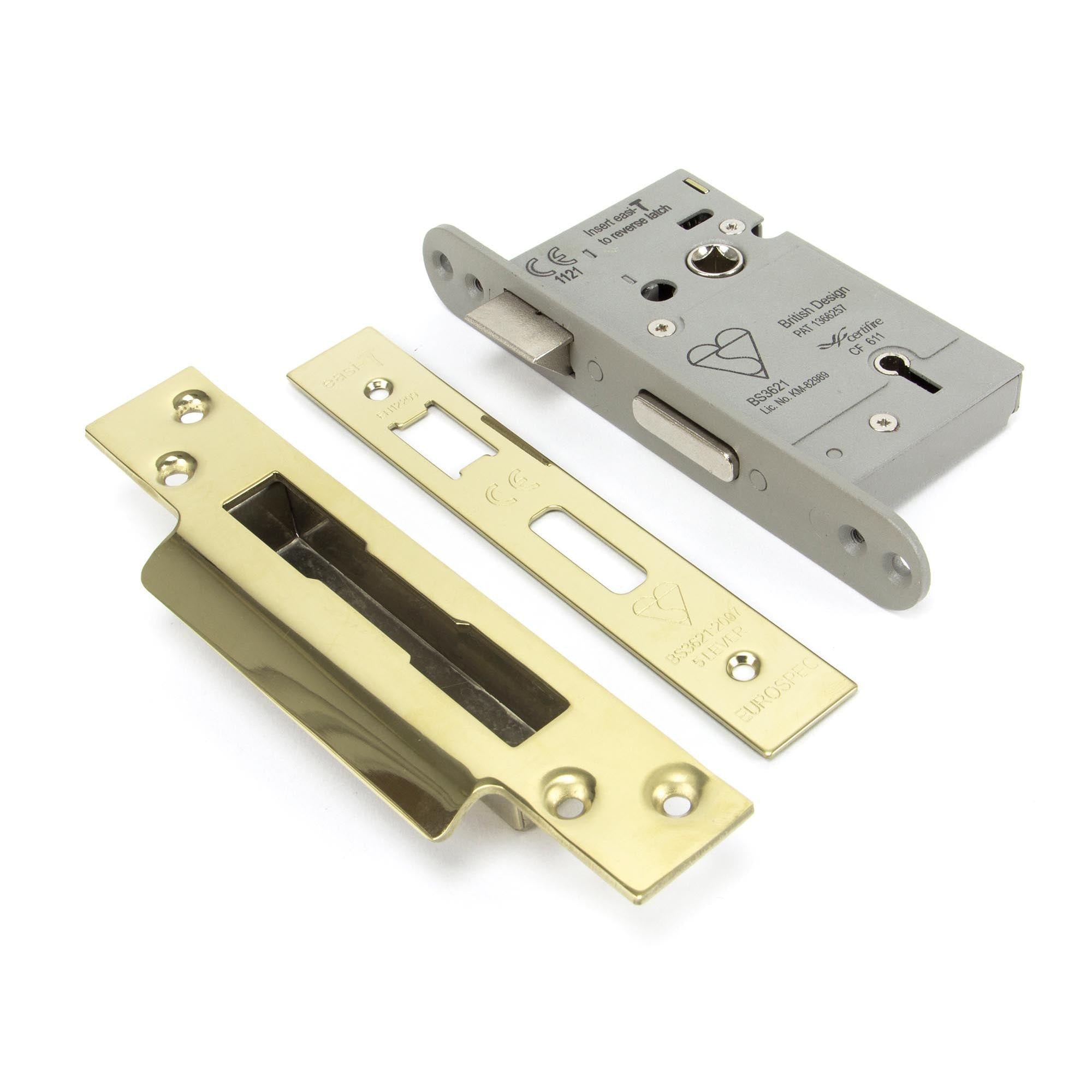 PVD 3" Heavy Duty BS Sash Lock | From The Anvil - Sash Locks - From The Anvil - Yester Home