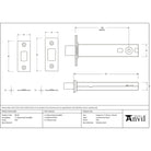 PVD 5" Heavy Duty Tubular Deadbolt | From The Anvil - Deadlocks & Deadbolts - From The Anvil - Yester Home