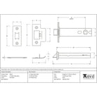 PVD Brass 4" Heavy Duty Latch | From The Anvil - Latches - From The Anvil - Yester Home