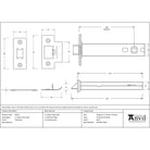 PVD Brass 5" Heavy Duty Latch | From The Anvil - Latches - From The Anvil - Yester Home