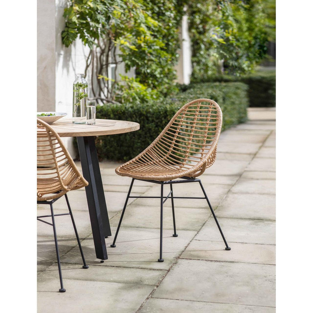 Pair of Hampstead Scoop Chairs - PE Bamboo