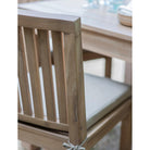 Pair of Porthallow Dining Chairs - Acacia-Outdoor Chairs-Yester Home