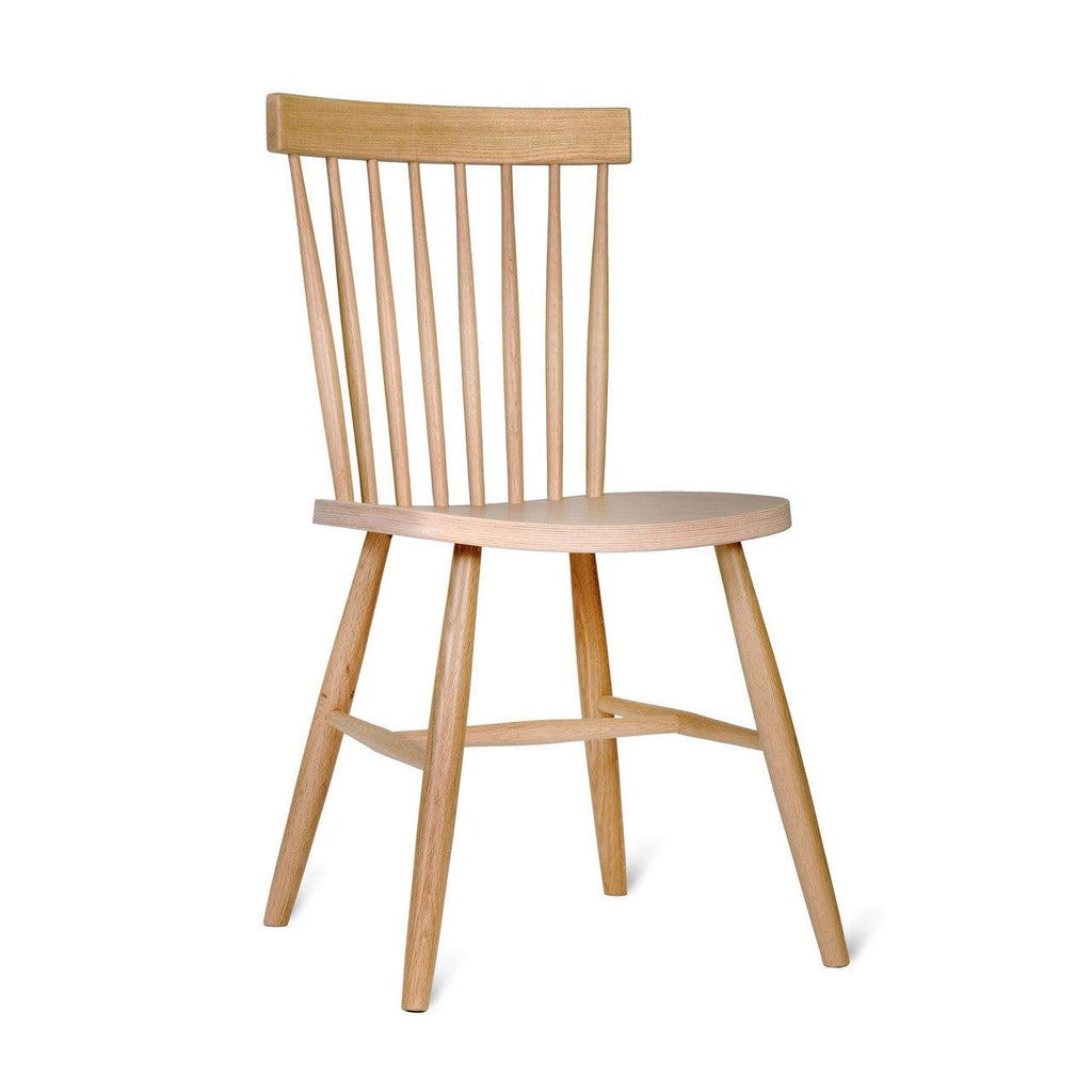 Pair of Spindle Back Chairs in Oak-Dining Chairs & Benches-Yester Home