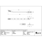 Pewter 10" Reeded Stay - Stays - From The Anvil - Yester Home