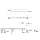 Pewter 10" Reeded Stay - Stays - From The Anvil - Yester Home