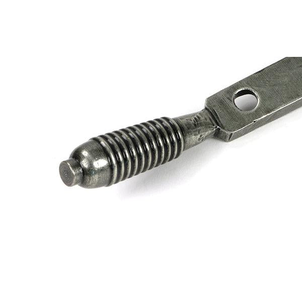 Pewter 10" Reeded Stay (Steel Window) - Stays - From The Anvil - Yester Home