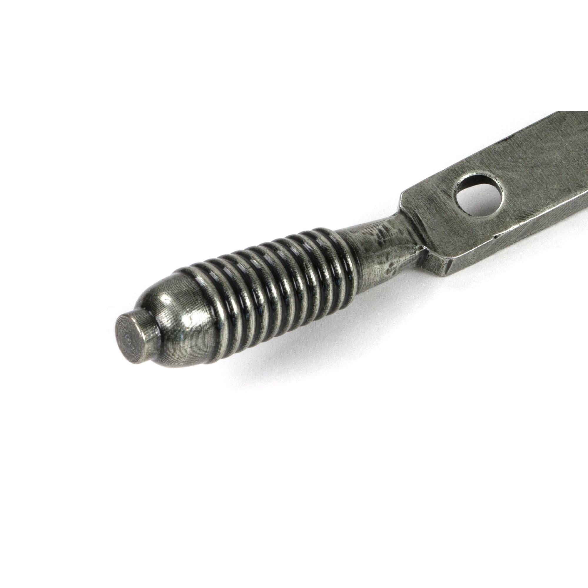 Pewter 10" Reeded Stay (Steel Window) - Stays - From The Anvil - Yester Home