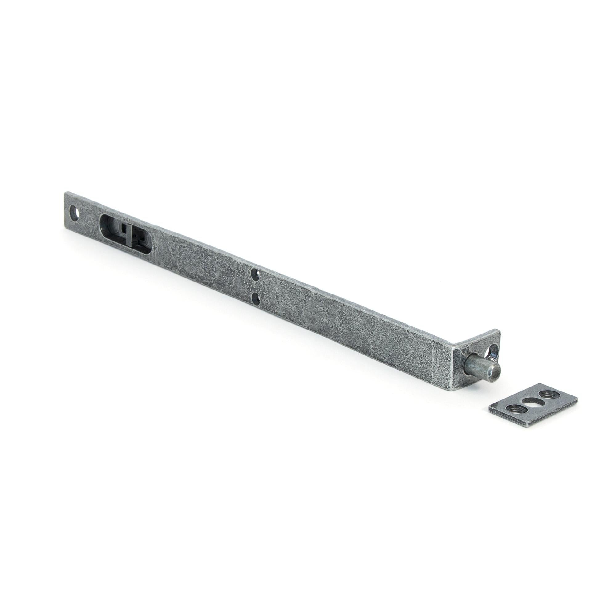 Pewter 12'' Flush/Slide Door Bolt | From The Anvil - Bolts - From The Anvil - Yester Home