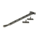 Pewter 12" Hammered Newbury Stay | From The Anvil-Stays-Yester Home