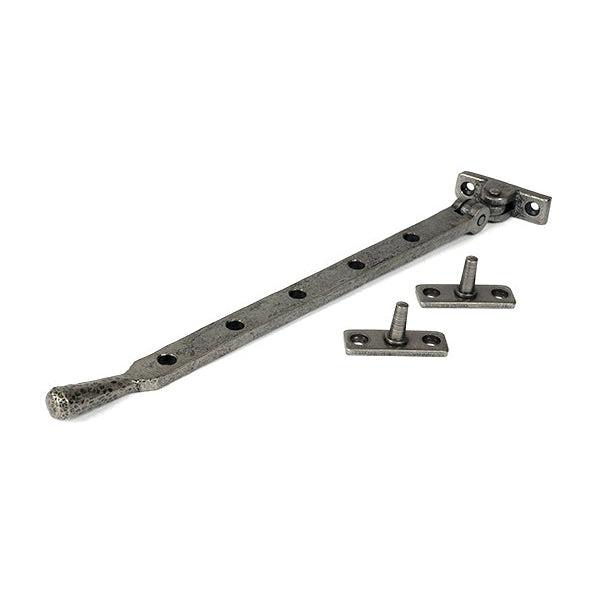 Pewter 12" Hammered Newbury Stay | From The Anvil-Stays-Yester Home