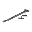 Pewter 12" Hammered Newbury Stay | From The Anvil - Stays - From The Anvil - Yester Home
