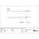 Pewter 12" Monkeytail Stay | From The Anvil - Stays - From The Anvil - Yester Home