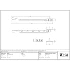 Pewter 12" Peardrop Stay | From The Anvil-Stays-Yester Home