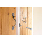Pewter 12" Penny End T Hinge (pair) | From The Anvil-T Hinges-Yester Home