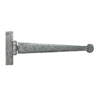 Pewter 12" Penny End T Hinge (pair) | From The Anvil - T Hinges - From The Anvil - Yester Home