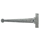 Pewter 12" Penny End T Hinge (pair) | From The Anvil-T Hinges-Yester Home