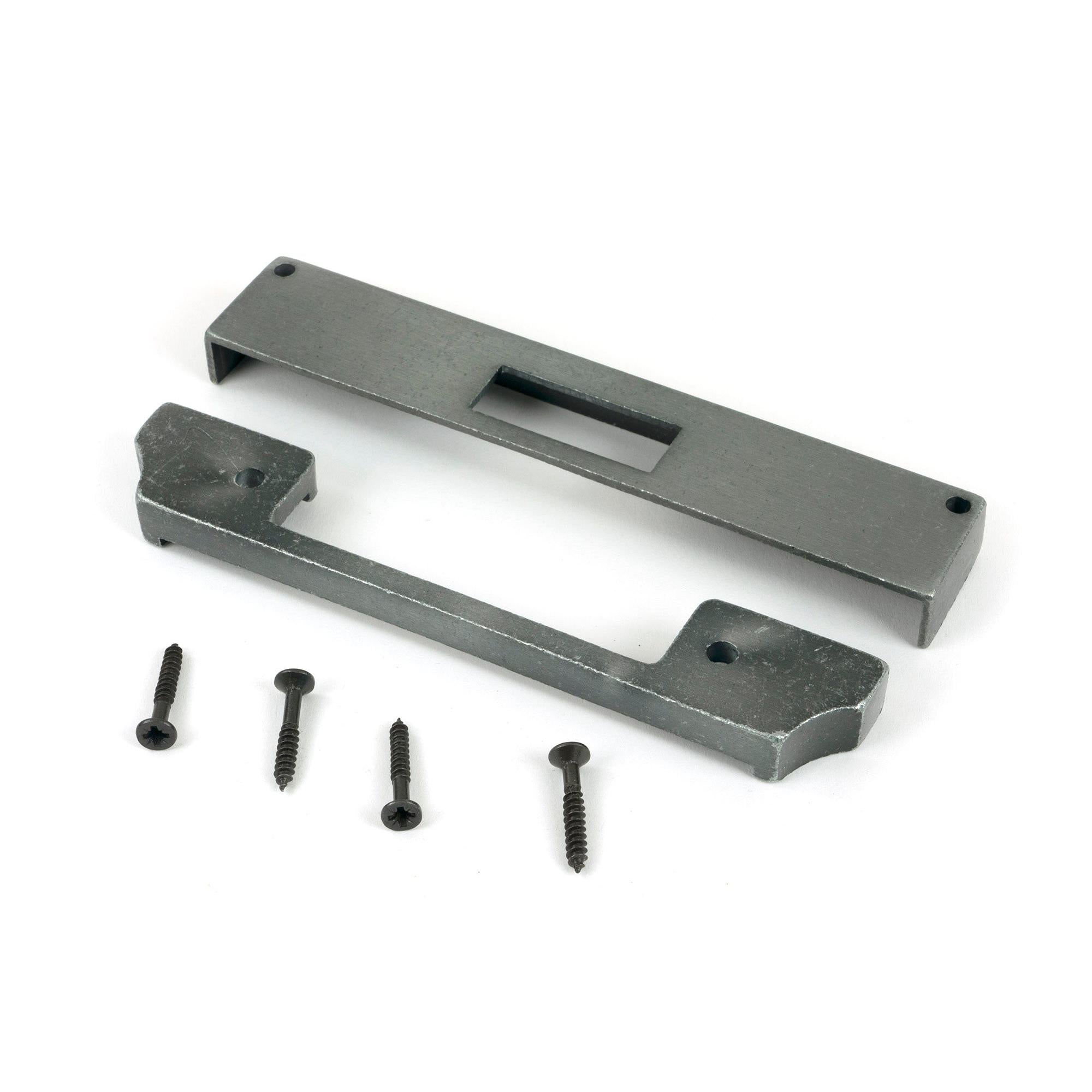 Pewter ½" Rebate Kit for Euro Dead Lock - Deadlocks & Deadbolts - From The Anvil - Yester Home