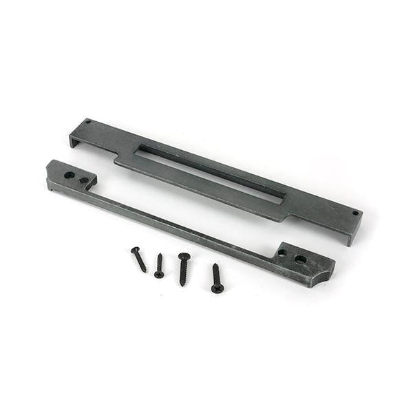 Pewter ½" Rebate Kit for Euro Din Sash Lock - Euro Locks - From The Anvil - Yester Home