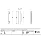 Pewter ½" Rebate Kit for Euro Din Sash Lock - Euro Locks - From The Anvil - Yester Home
