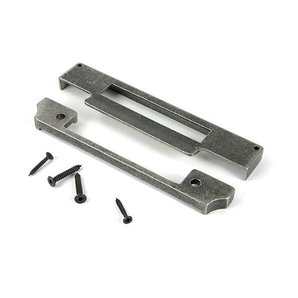 Pewter ½" Rebate Kit for Euro Sash Lock - Euro Locks - From The Anvil - Yester Home