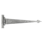 Pewter 15" Arrow Head T Hinge (pair) | From The Anvil - T Hinges - From The Anvil - Yester Home