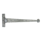 Pewter 15" Penny End T Hinge (pair) | From The Anvil - T Hinges - From The Anvil - Yester Home