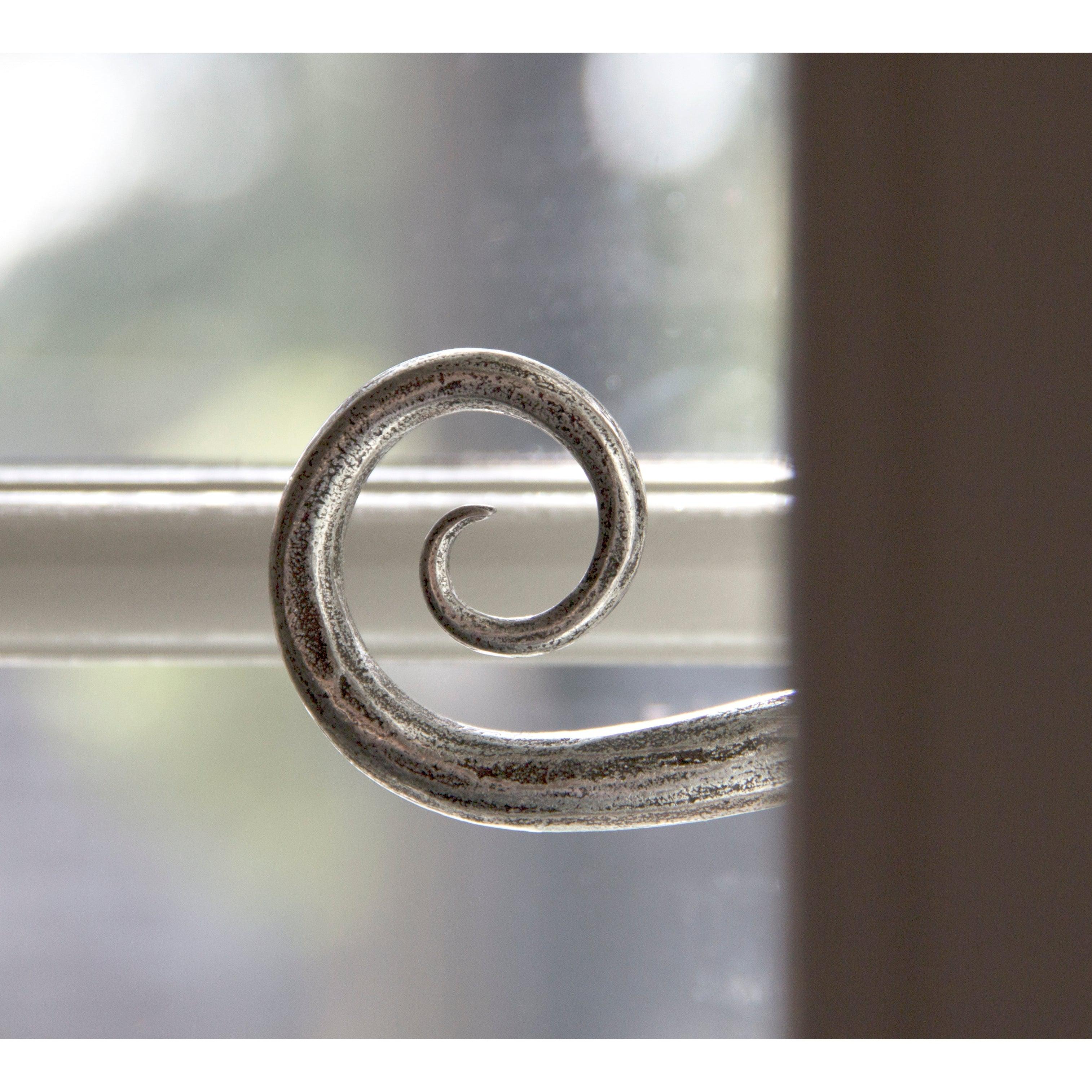 Pewter 16mm Monkeytail Espag - LH | From The Anvil-Espag. Fasteners-Yester Home