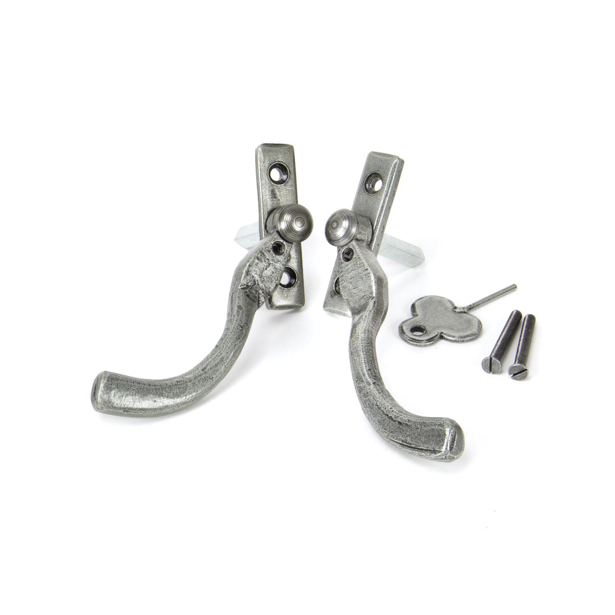 Pewter 16mm Peardrop Espag - LH | From The Anvil - Espag. Fasteners - From The Anvil - Yester Home