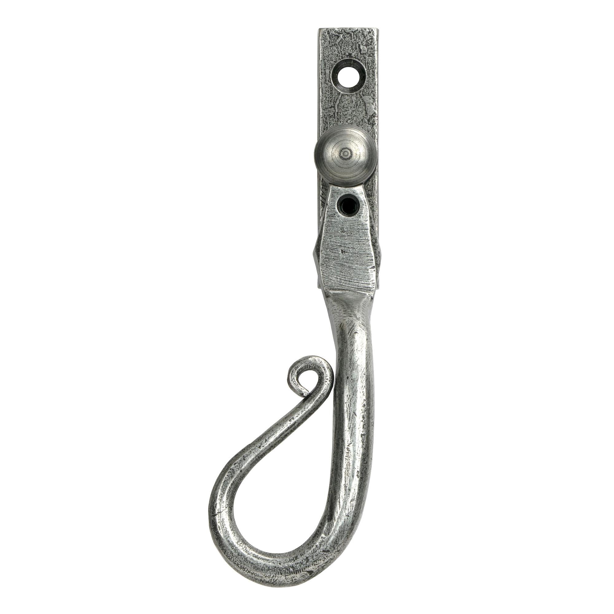 Pewter 16mm Shepherd's Crook Espag - LH | From The Anvil - Espag. Fasteners - From The Anvil - Yester Home