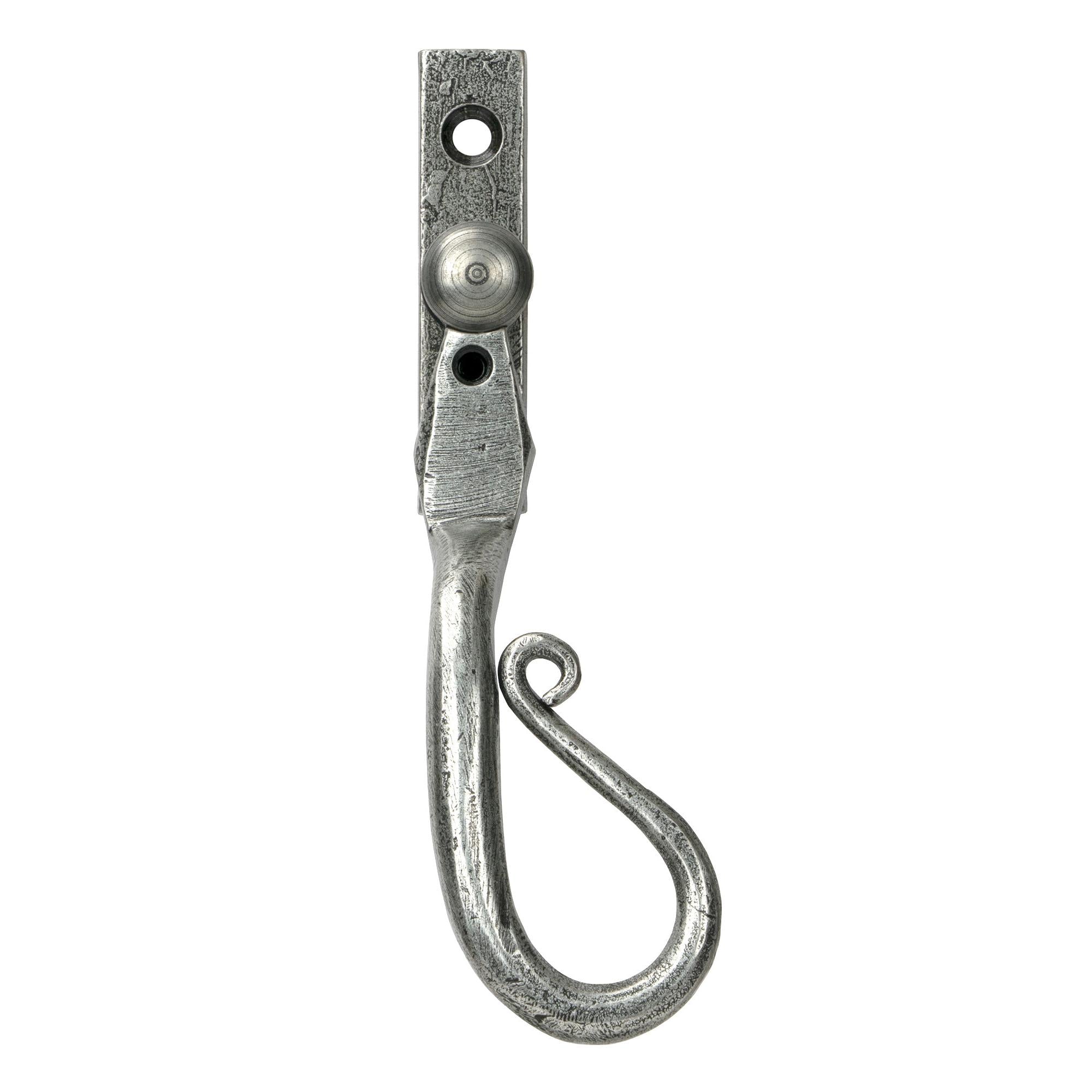 Pewter 16mm Shepherd's Crook Espag - RH | From The Anvil - Espag. Fasteners - From The Anvil - Yester Home