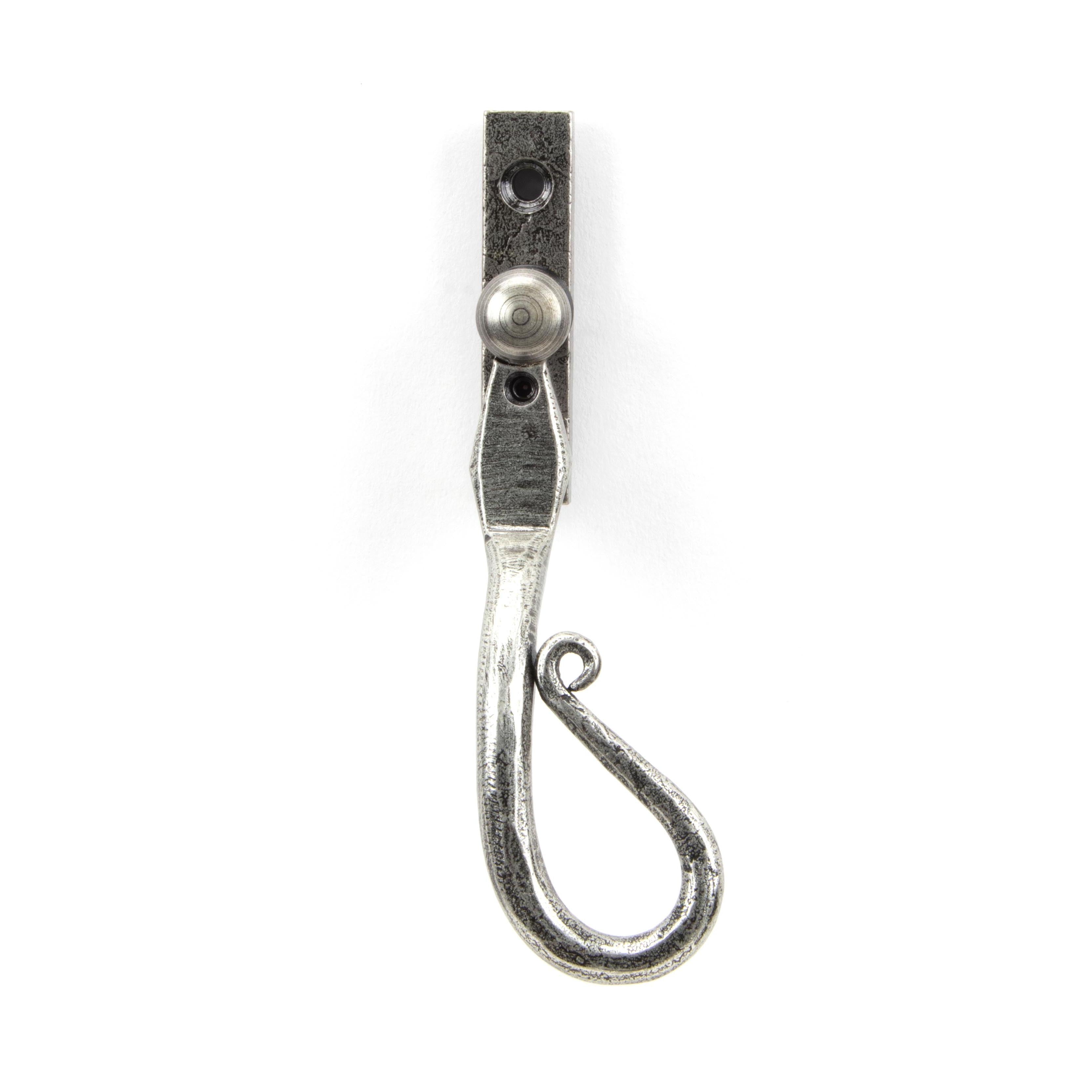 Pewter 16mm Shepherd's Crook Espag - RH | From The Anvil - Espag. Fasteners - From The Anvil - Yester Home