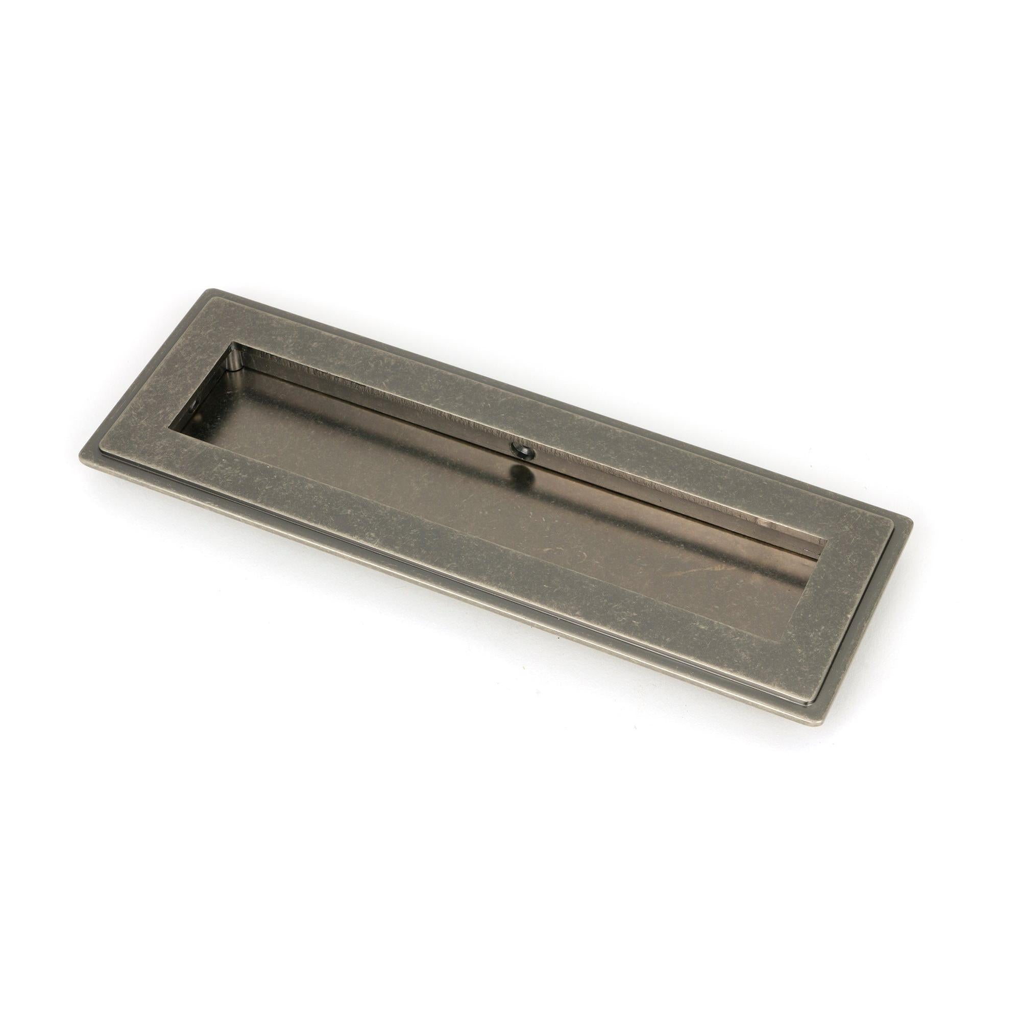 Pewter 175mm Art Deco Rectangular Pull | From The Anvil - Cabinet Pulls - From The Anvil - Yester Home