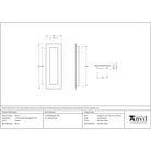 Pewter 175mm Plain Rectangular Pull | From The Anvil-Cabinet Pulls-Yester Home