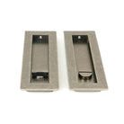 Pewter 175mm Plain Rectangular Pull - Privacy Set | From The Anvil - Cabinet Pulls - From The Anvil - Yester Home