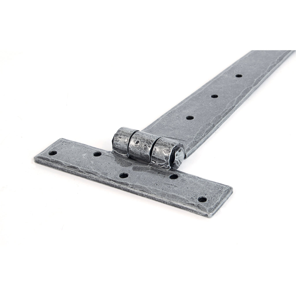 Pewter 18" Penny End T Hinge (pair) | From The Anvil-T Hinges-Yester Home