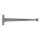 Pewter 18" Penny End T Hinge (pair) | From The Anvil - T Hinges - From The Anvil - Yester Home