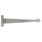 Pewter 22" Arrow Head T Hinge (pair) | From The Anvil - T Hinges - From The Anvil - Yester Home