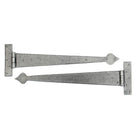 Pewter 22" Arrow Head T Hinge (pair) | From The Anvil - T Hinges - From The Anvil - Yester Home