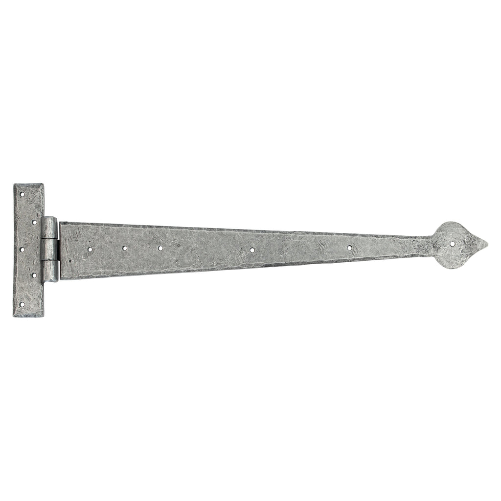 Pewter 22" Arrow Head T Hinge (pair) | From The Anvil-T Hinges-Yester Home