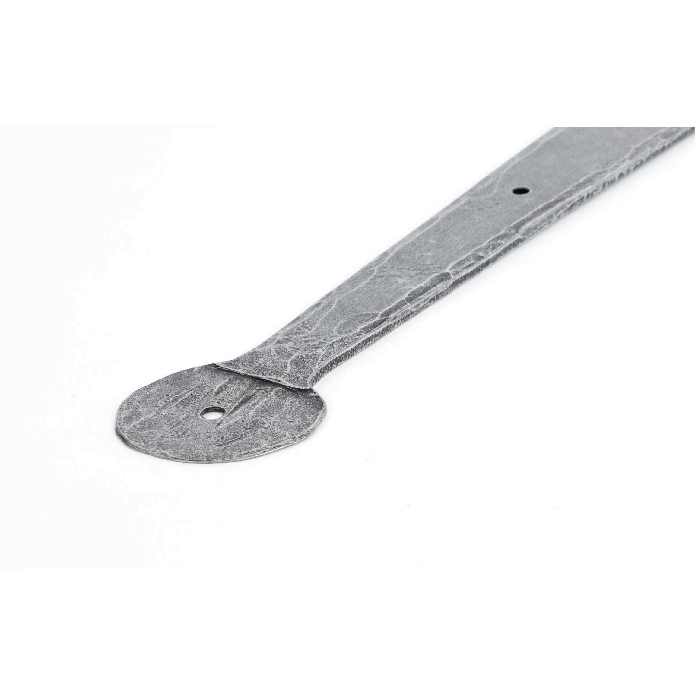 Pewter 22" Penny End T Hinge (pair) | From The Anvil-T Hinges-Yester Home