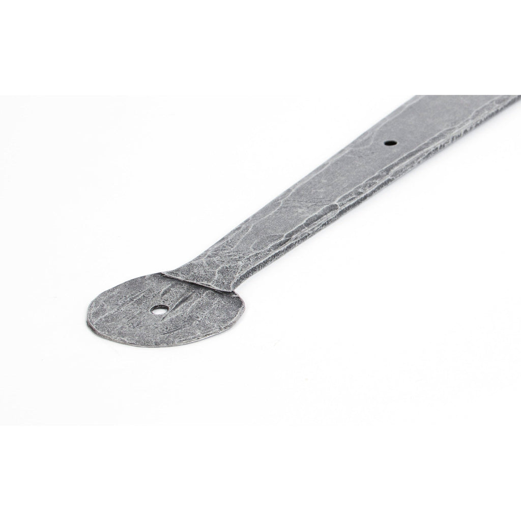 Pewter 22" Penny End T Hinge (pair) | From The Anvil